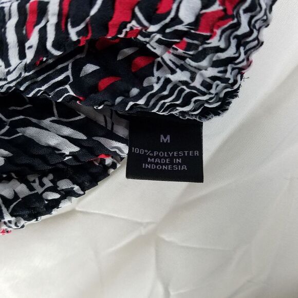 Womens Shirt Medium Multicolor Popcorn Tank Top Big Floral Print Scoop Neck‎ - Picture 6 of 8